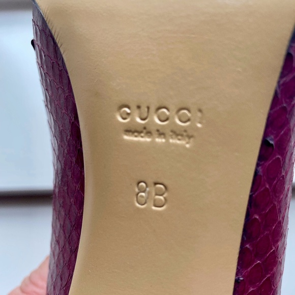 GUCCI SNAKESKIN PUMPS - Picture 9 of 12
